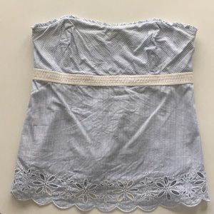 🆕 Lilly Pulitzer strapless eyelet top